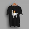 Cheap Sloth Riding Llama Funny T Shirt