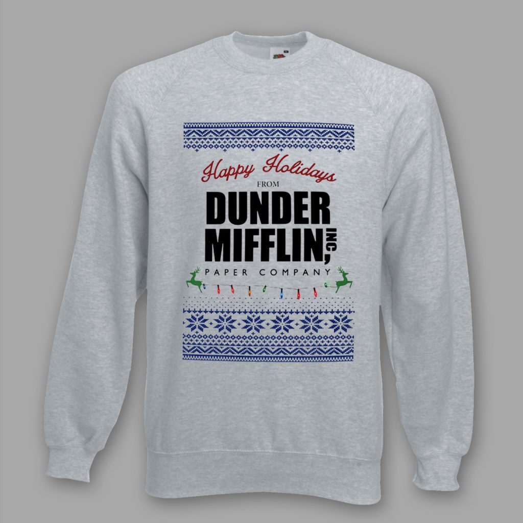 happy holidays from dunder mifflin shirt