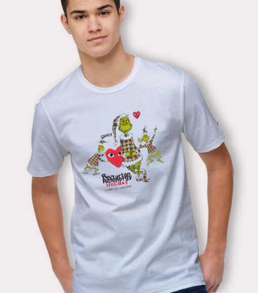 Play Grinch Comme Des Garcons Christmas T Shirt