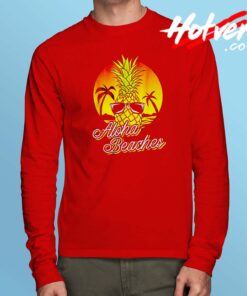 Aloha Beaches Pineapple Long Sleeve T Shirt