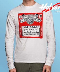 Bahamas King Of Beaches Budweiser Long Sleeve T Shirt