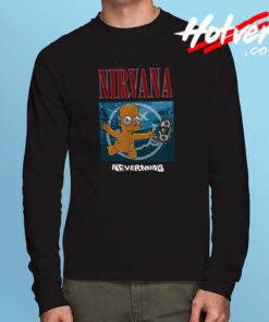 Bart Simpson Nirvana Grunge Long Sleeve Shirt