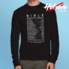 Bibble Emergency Number Long Sleeve T Shirt