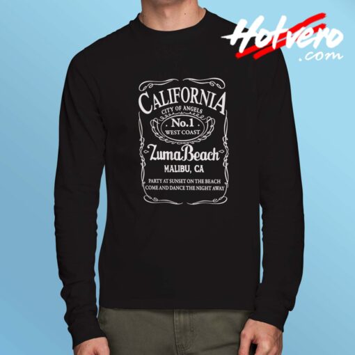 California Malibu Zuma Beach Long Sleeve Shirt