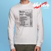 Cheap Beer Nutrition Facts Long Sleeve Shirt