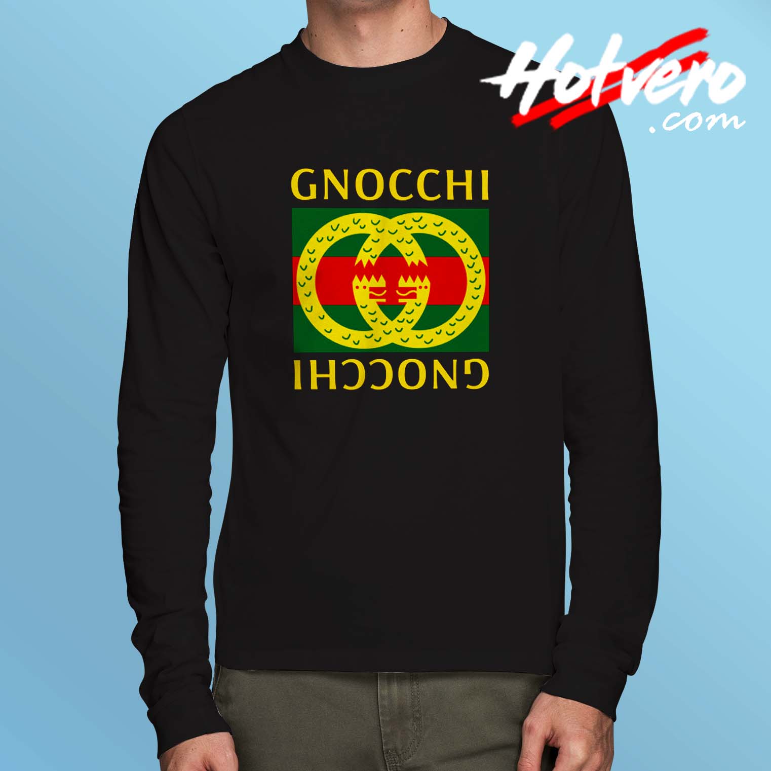 Cheap Gnocchi GC Parody Long Sleeve T Shirt - Hotvero.com