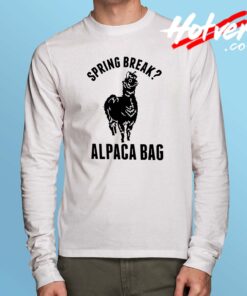 Cheap Spring Break Alpaca Bag Long Sleeve T Shirt