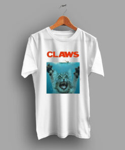 Cute Claws Jaws Movie Parody T Shirt