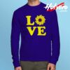 Cute Love Sunflower Long Sleeve T Shirt