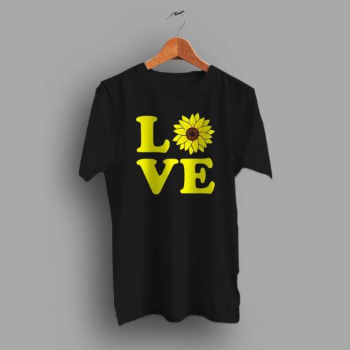 Cute Love Sunflower Summer T Shirt