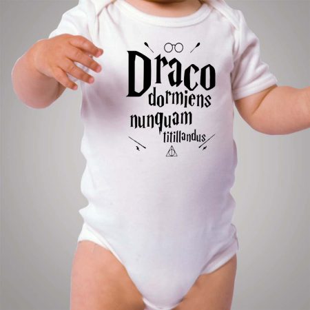 Draco Dormiens Harry Potter Quote Baby Onesie - Hotvero