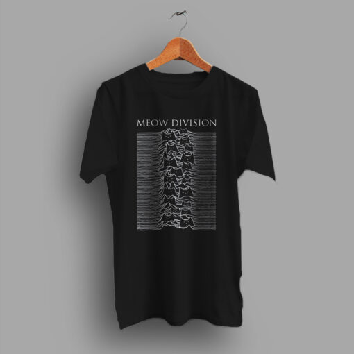 Funny Cat Meow Joy Division Inspired T Shirt