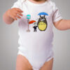 Funny Totoro Neighbor Umbrella Baby Onesie