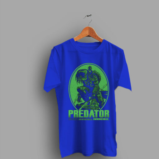 Green Print The Predator Movie Logo T Shirt