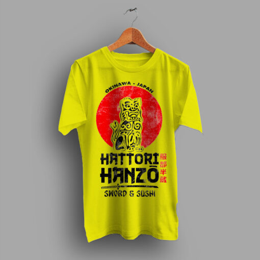 Hattori Hanzo Kill Bill Sword And Sushi Vintage T Shirt