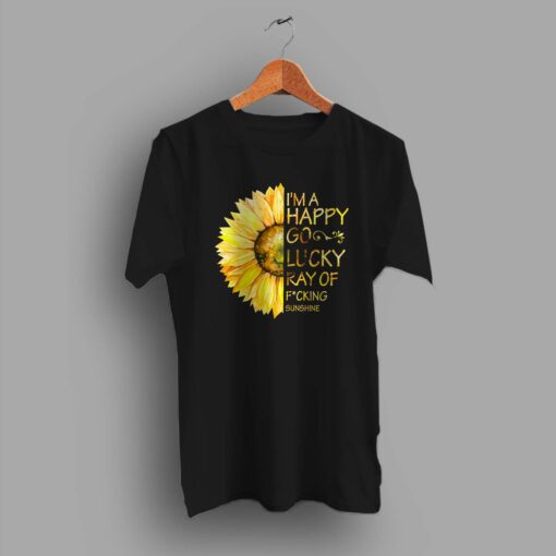 Im A Happy Go Lucky Sunflower Summer T Shirt