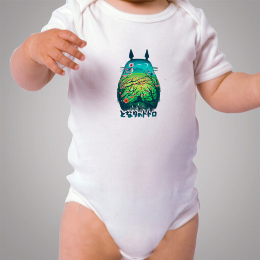 Japanese Tonari Totoro Landscape Baby Onesie