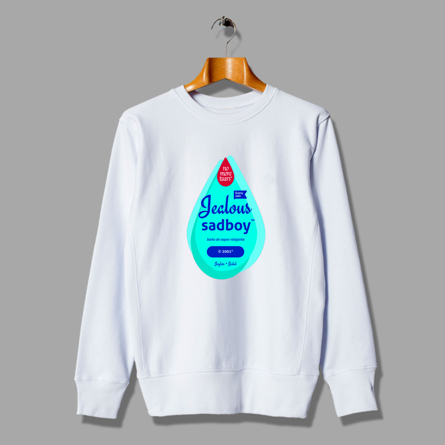 johnson's baby oil sweatshirt