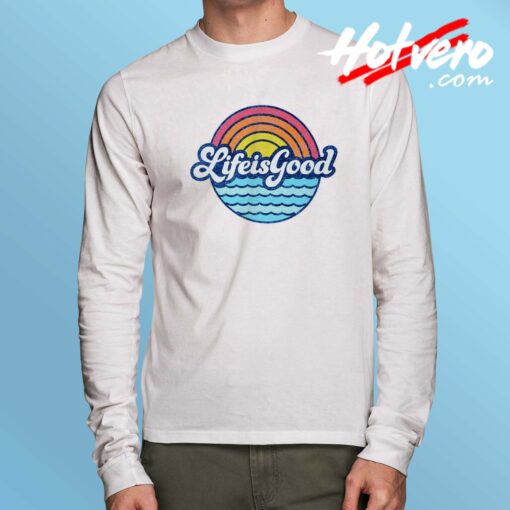 Life Is Food Sunny Beach Long Sleeve T Shirt