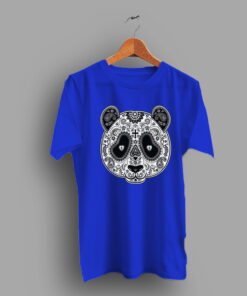 Muertos Paisley Panda Skull T Shirt