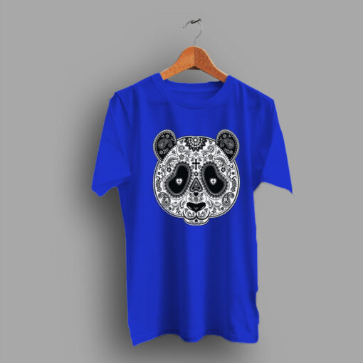 Muertos Paisley Panda Skull T Shirt