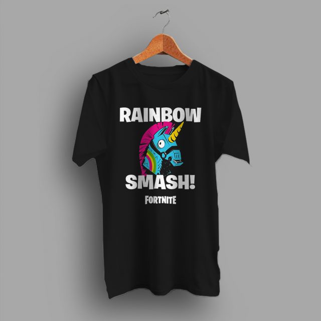 Rainbow Smash Llamas Fortnite Gaming T Shirt