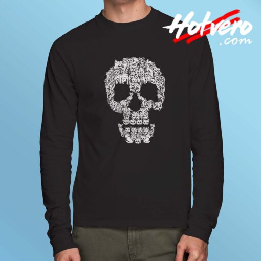 Skull Are Pussies Cat Long Sleeve Shirt