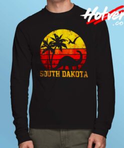 South Dakota Dinosaur Beach Long Sleeve T Shirt