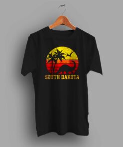 South Dakota Dinosaur Beach Summer T Shirt