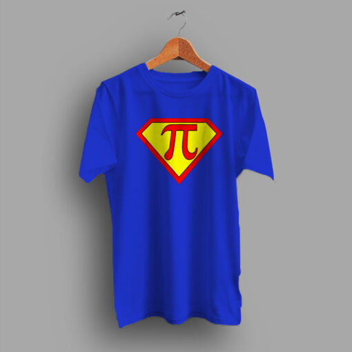 Superhero Captain Pi Symbol Geek T Shirt