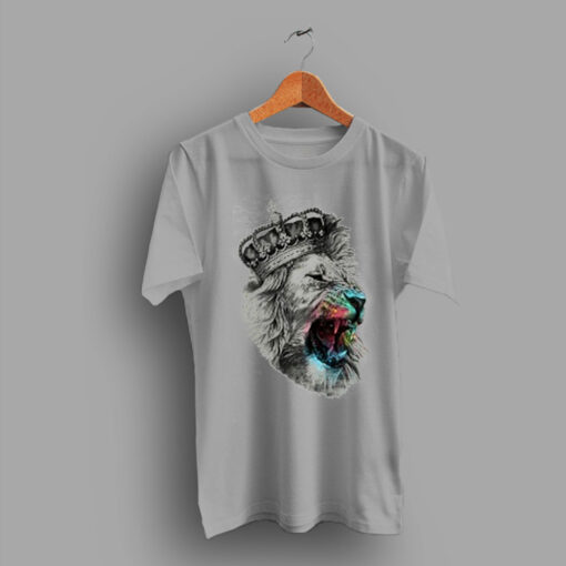 Symbolic Meaning Lion Queens Print Colors T Shirt