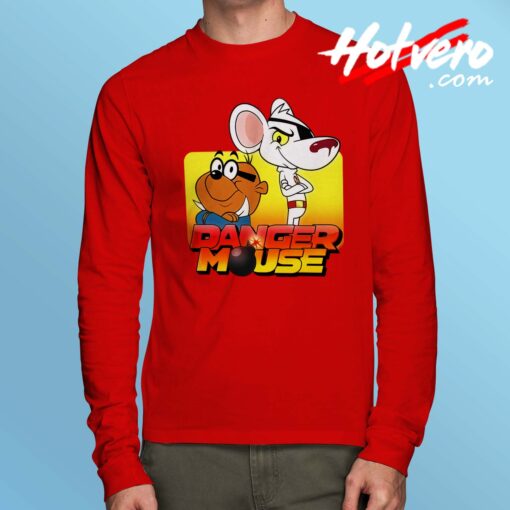 Vintage Cartoon Danger Mouse Long Sleeve Shirt