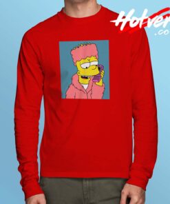 Vintage Cozy Bart Simpson Long Sleeve Shirt