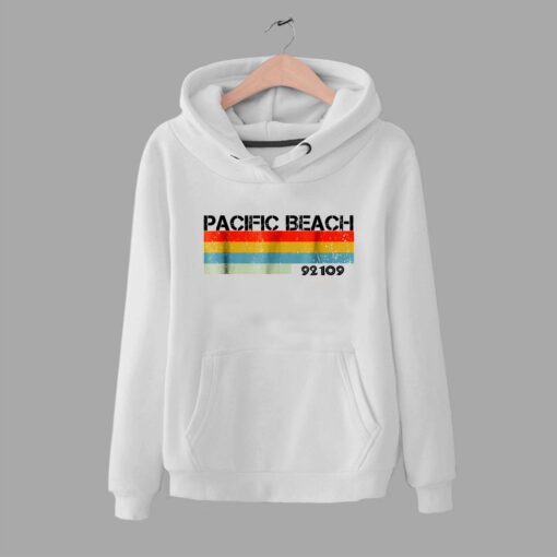 Vintage Pacific Beach City Postal Code 92109 Hoodie