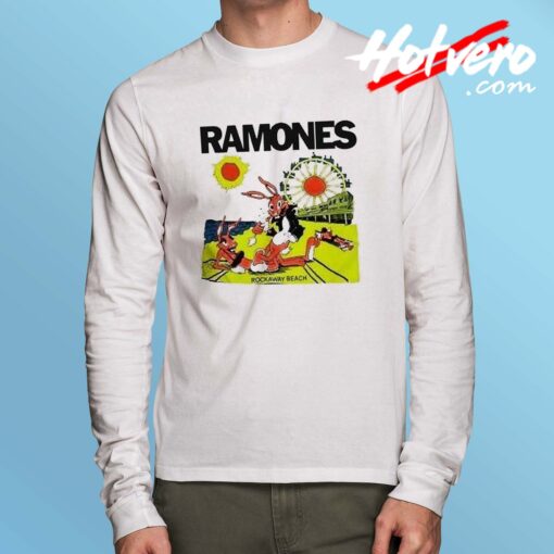 Vintage Ramones Rockaway Beach Long Sleeve Shirt