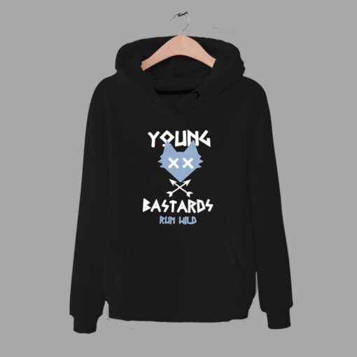 Young Bastard Run Wild Vintage Unisex Hoodie