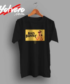 Bad Bunny Black And Yellow Custom T Shirt