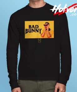 Bad Bunny Black And Yellow Long Sleeve T Shirt