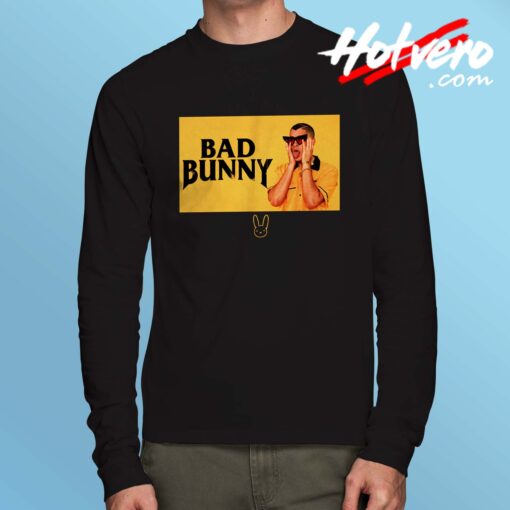 Bad Bunny Black And Yellow Long Sleeve T Shirt