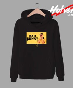 Bad Bunny Black And Yellow Unisex Hoodie