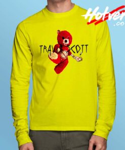 Cheap Travis Scott Bear Long Sleeve T Shirt