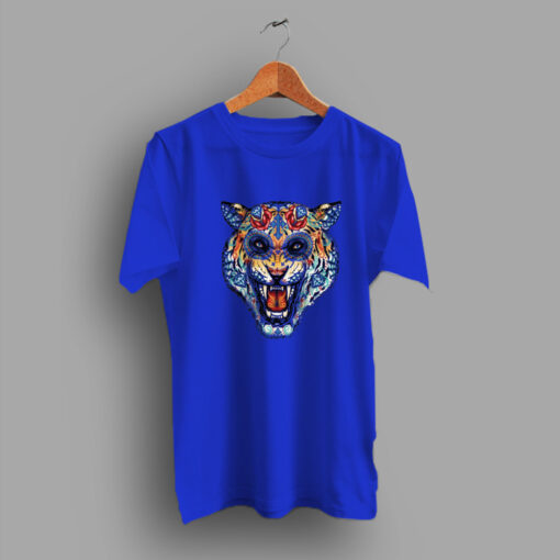 Day Fullcollors Of Dead Tiger Skull T Shirt