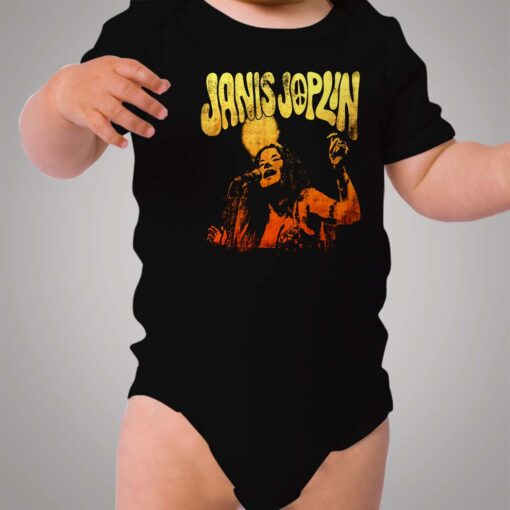 Janis Joplin Live Baby Onesie