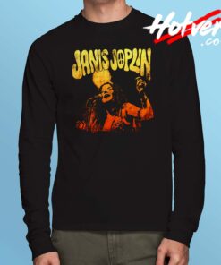 Janis Joplin Live Long Sleeve T Shirt