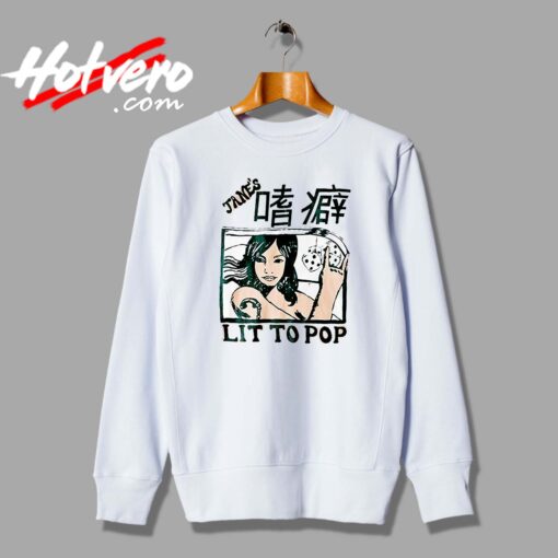 Kanye West Outfit Lit To Pop Custom Sweatshirt