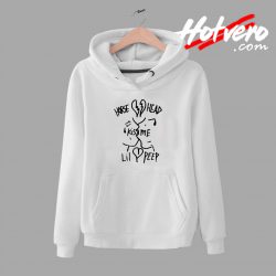 lil peep hoodie white