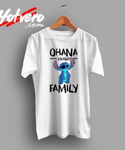 Lillo Stitch Ohana Means Family Custom T Shirt