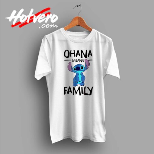 Lillo Stitch Ohana Means Family Custom T Shirt