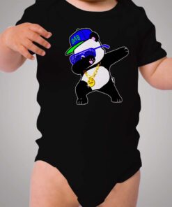 Panda Dabbing Swag Style Baby Onesie