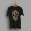 Tees Sugar Skull Floral Fauna Skull T Shirt